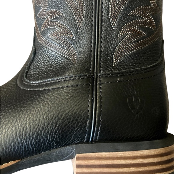 Ariat Men's Black Carbon Ricochet Cowboy Boots - Picture 9 of 10